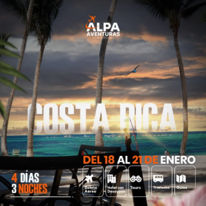 COSTA RICA DEL 18 AL 21 DE ENERO 2026