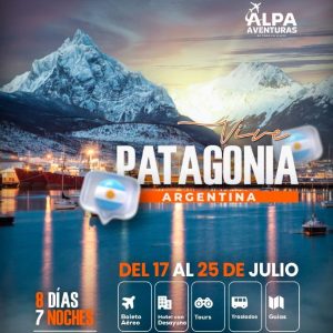PATAGONIA, ARGENTINA DEL 17 AL 25 DE JULIO 2026